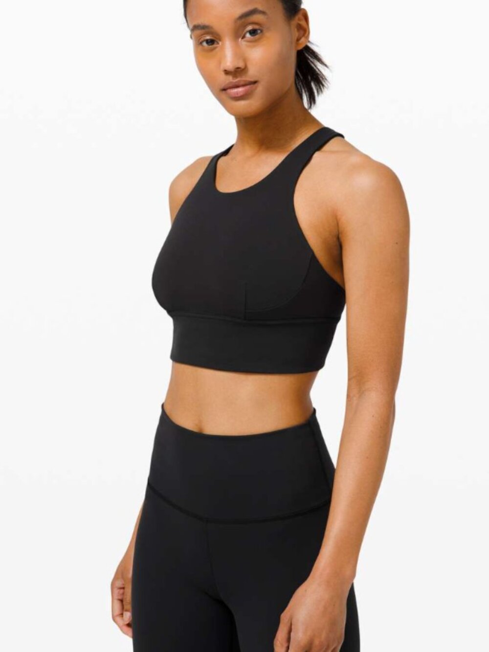 Lululemon Wunder Train Longline SportsBra *Medium Support, C/D Cups Black 4 $68 - Picture 4 of 7